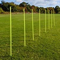 FORZA Picas de Slalom para Entrenar Agilidad | Palos Eslalon con Punta Flexible &amp- Base Opcional (Juego de 8-16)